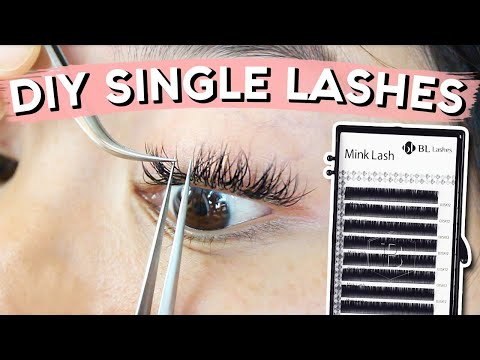DIY Lash Extensions | SINGLE LASHES!!