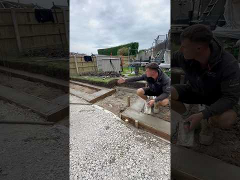 Subscribe to see landscapers do some brickwork next! #landcaping #diy #bricky #bricklaying