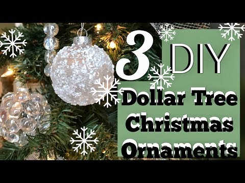 3 Cheap Easy Winter Wonderland Ornaments | Dollar Tree Christmas DIY