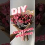 HOW TO WRAP A BOUQUET OF FLOWERS |CRAFT/ BROWN PAPER |DIY| KOREAN FLOWER WRAPPING | EASY & FAST,ASMR