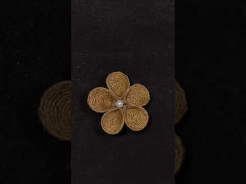 Diy amazing jute flower making #diycrafts #diyprojects #decoration #monojdey #aditi #trending#viral