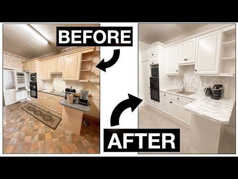 £100 DIY KITCHEN MAKEOVER | NEW KITCHEN ON A BUDGET | HOME RENOVATIONS BEFORE AND AFTER