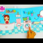 HOW TO MAKE PAPER DOLL & NEW DOLLHOUSE  IN ALBUM DIY TUTORIAL CRAFTS FOR KIDS