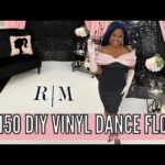 DIY VINYL DANCE FLOOR USING CRICUT VENTURE| EVENT PLANNING| LIVING LUXURIOUSLY FOR LESS