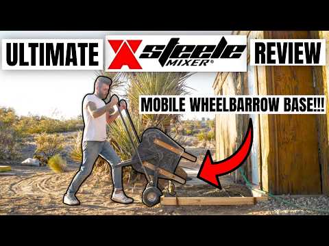 I Built a Curved Sidewalk!!!! The Ultimate Steele Concrete Mixer Review / Test