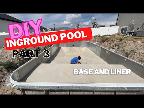DIY inground pool Pt 3 – All about the diy  concrete pool bottom and liner install