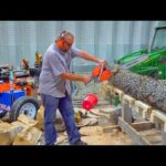 This Easy DIY Log Deck will Save Your Back