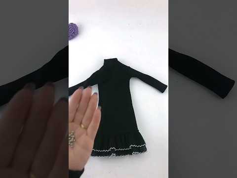 العاب تلبيس الباربي 💝 طريقة عمل فستان للباربي للخروج #fashion #dress #diy