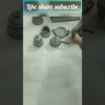 DIY miniature clay house and kichten set // mitti ka ghar & bartan / #shorts #youtubeshorts #viral