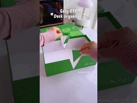 Easy DIY Desk Organizer 😍✨#shorts #art #diy #muktaartandcraft #youtubeshortsindia