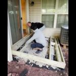 DIY Floating DECK #shorts  #diy #diydeck #woodworking #diytips #deckrenovation