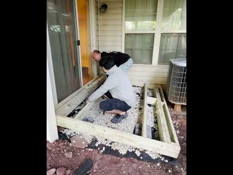 DIY Floating DECK #shorts  #diy #diydeck #woodworking #diytips #deckrenovation