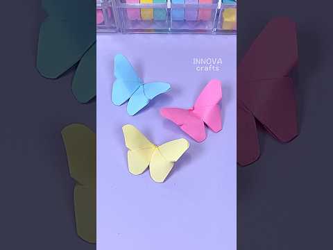 Easy paper craft ideas 🦋 Paper butterfly #shorts #art #diy #craft #papercraft #love #youtubeshorts
