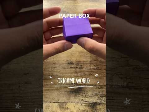 PAPER BOX EASY CRAFT TUTORIAL STEP BY STEP | DIY GIFT BOX ORIGAMI FOLDING | GIFT BOX PAPER CRAFTING