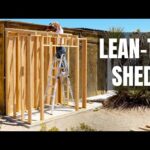 DIY LEAN-TO SHED Against House/Shop. Start To Finish Part 1