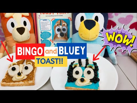 🍞🧡 BINGO and BLUEY TOAST 💙🍞 | Bluey DIY | Disney Jr | ABC Kids