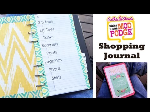 DIY Shopping Planner/Organizer Journal