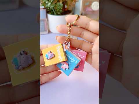 Cute Notebook keychain idea #shorts #art #diy #youtubeshorts