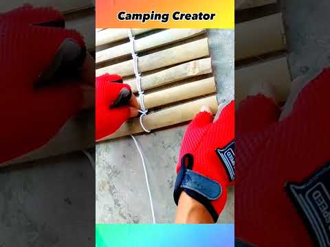 DiY | วิธีมัดแคร่ไม้ วางพื้นโต๊ะ Camping #camping   #diy #แคมป์ปิ้ง