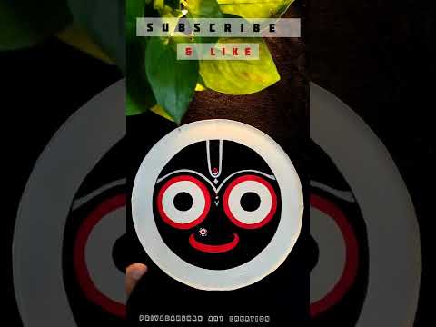 Diy jagannath wall hanging |wall decoration idea using paper plate, Woolen & Jute rope #shorts