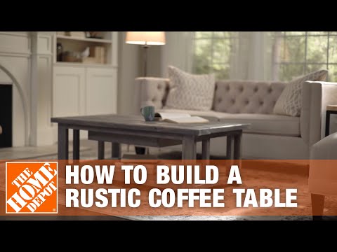 DIY Coffee Table: Rustic Coffee Table | The Home Depot