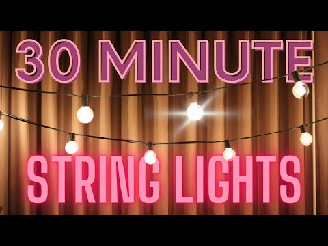 Outdoor Cafe Lights installed in under 30 min under $250! | EASY DIY