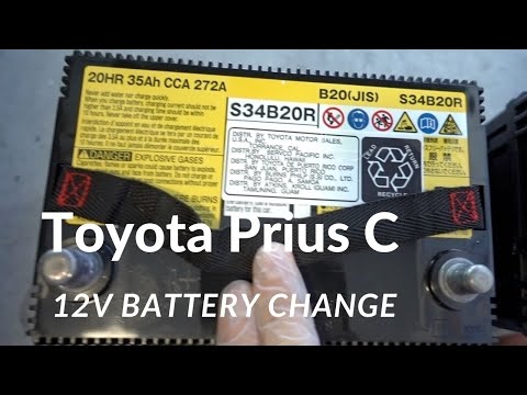 DIY – Toyota Prius C (2012-2016) – 12V Battery Replacement (Negative first, then positive)