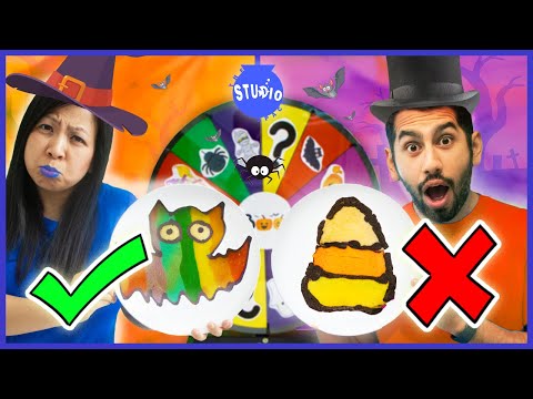 HALLOWEEN PANCAKE ART CHALLENGE! DIY Halloween Pancake Art with Ryan’s Mommy