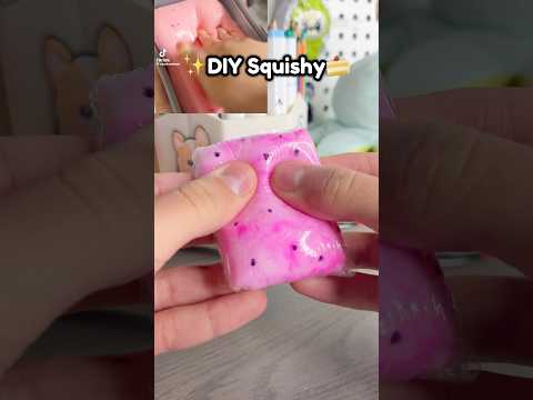 🍰Cute Mini Diy ￼Squishy!? #papercraft #cutecrafts #diysquishy #squishy #fidget #cutecrafts