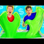 $1000 Slime Challenge! MOST EXPENSIVE DIY Giant Fluffy Slime!!