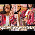 DIY *CUSTOM* Crochet Hexagon Cardigan | Free Pattern + Step-by-Step Tutorial