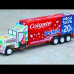 How to Make Matchbox & Colgate Max Fresh Truck at home – diy dc motor toy truck – Colgate Box diy