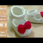 DIY Como tejer escarpines, merceditas, guillerminas a crochet, ganchillo (parte 2/2)