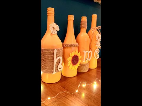 DIY Bottle Art #shorts #art #bottleart #diy