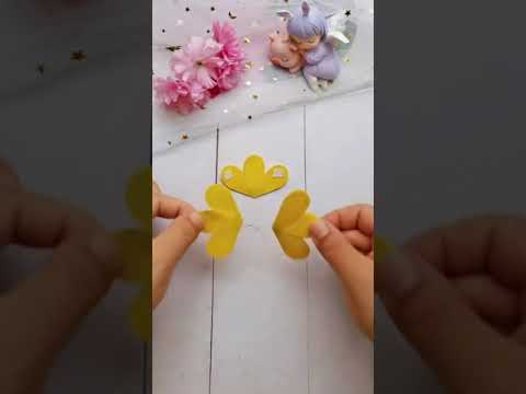 DIY paper crafts |Easy origami |Easy paper craft ideas |Flower greeting card |Birthday card #shorts