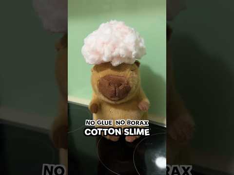 How to make the new viral cotton slime! #asmr #satisfying #diy #cute #lifehacks