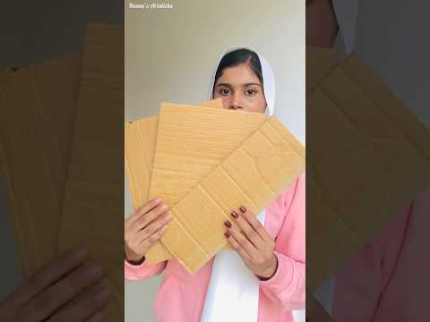 Cardboard wall decor idea | best out of waste | home decor | diy ideas #shorts #diy #papercraft