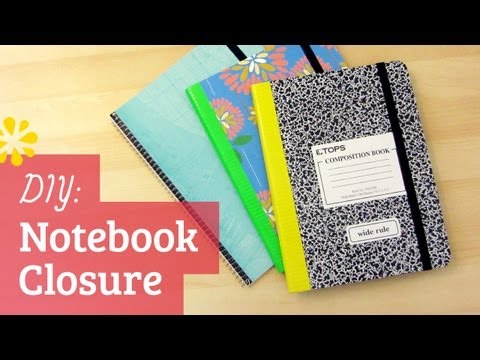DIY Back to School Notebook Closure | Sea Lemon