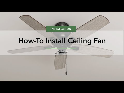 How to Install a Ceiling Fan | Hunter Fan Company #DIYHomeProjects #HomeImprovementTips #diy #home