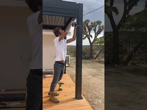 I didn’t know this existed!!! A DIY Motorized SMART Pergola!!! #modernbuilds #diy #explore #pergola