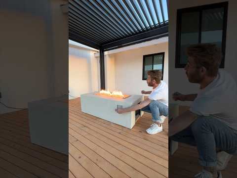 That’s not Concrete!!!! DIY Fire Pit coffee Table Using Thinset Mortar! #firepit #firepits #diy