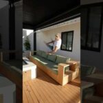 Plans are up for this DIY Outdoor Sofa. Total cost was $500 and it’s modeled after a $6,000 design.