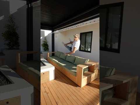 Plans are up for this DIY Outdoor Sofa. Total cost was $500 and it’s modeled after a $6,000 design.