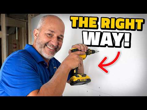 Most People Hang Drywall WRONG (Only This Method Works)