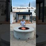 DIY Smokeless Concrete Fire Pit!! #construction #diy #outdoorfurniture