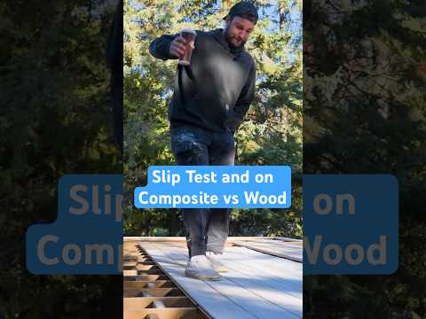 Composite vs. Wood Decking Slip Test