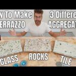 How To Make TERRAZZO using Glass, Rocks, & Broken Tile!