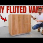 DIY FLUTED BATHROOM VANITY / CABINET
