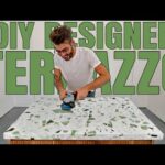 I Turned Broken Marble Tiles Into a Luxury Terrazzo Countertop