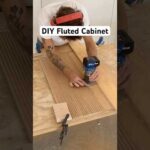 How I built a #diy bathroom vanity with #fluted door and drawers!! #maker #woodworking